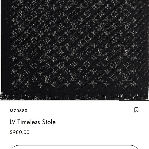 Louis Vuitton LV Timeless Stole - Noir - NWT - Picture 11 of 11